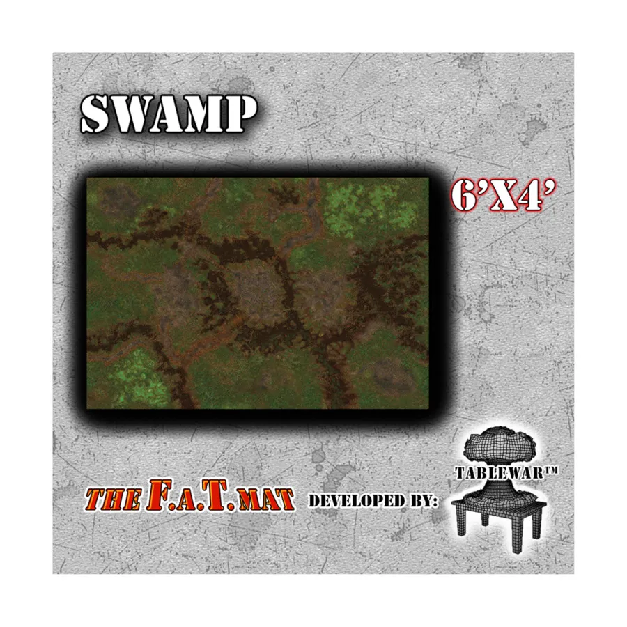 6 футов х 4 дюйма — Болото, F.A.T. Mats - 6' x 4' (Tablewar)
6 футов х 4 дюйма — Болото, F.A.T. Mats - 6' x 4' (Tablewar)
