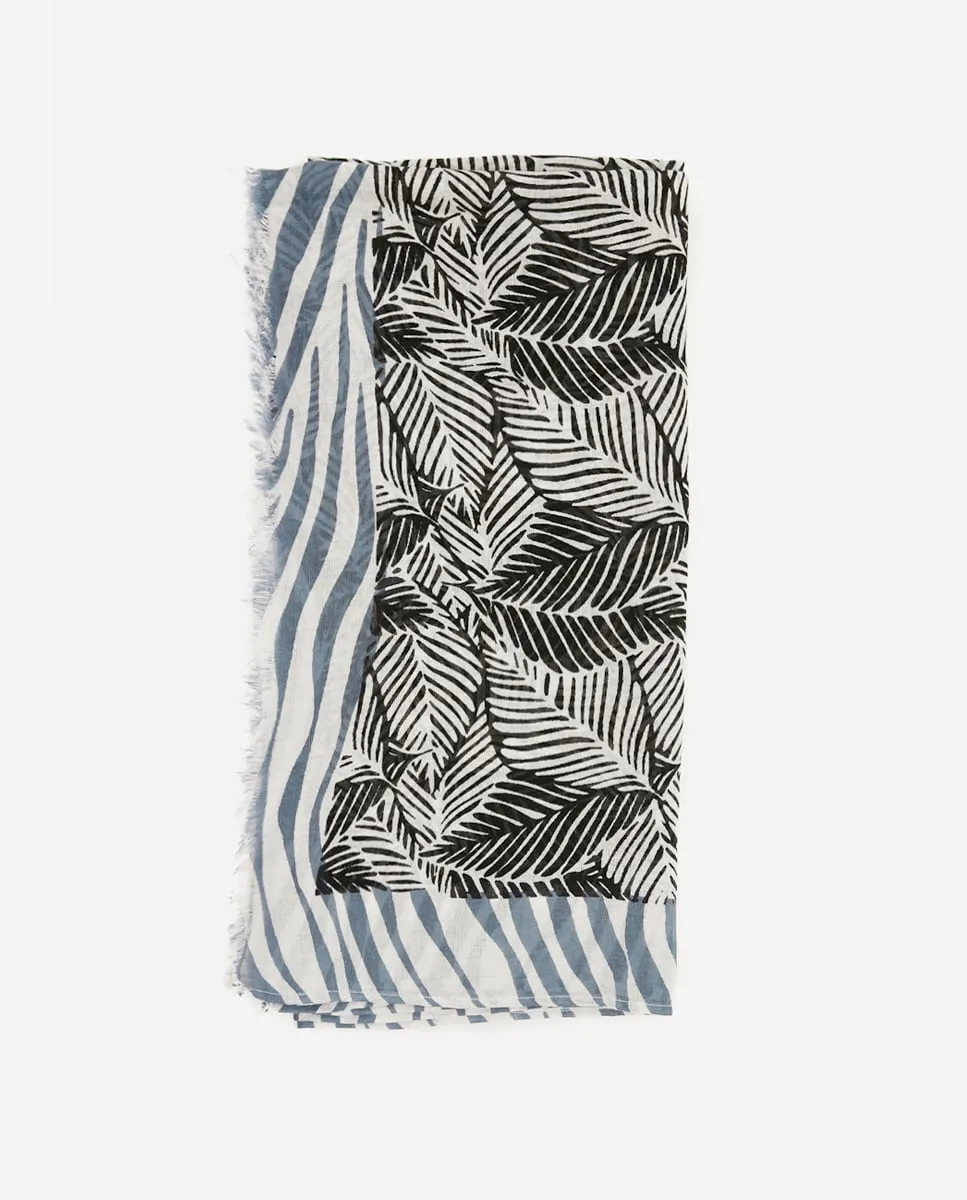 Summer Song Шарф из вискозы с тропическим черно-белым принтом Abbacino, черный
Summer Song Шарф из вискозы с тропическим черно-белым принтом Abbacino, черный
