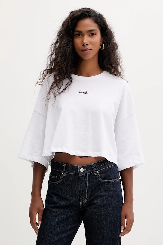 Хлопковая футболка Marella, белый
Хлопковая футболка Marella, белый