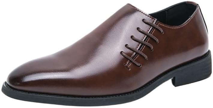 Мужские кожаные туфли, повседневные деловые оксфорды и дерби, с боковой шнуровкой, подходят для ежедневного вождения, свадеб и вечеринок Zestrelax, коричневый
Мужские кожаные туфли, повседневные деловые оксфорды и дерби, с боковой шнуровкой, подходят для ежедневного вождения, свадеб и вечеринок Zestrelax, коричневый