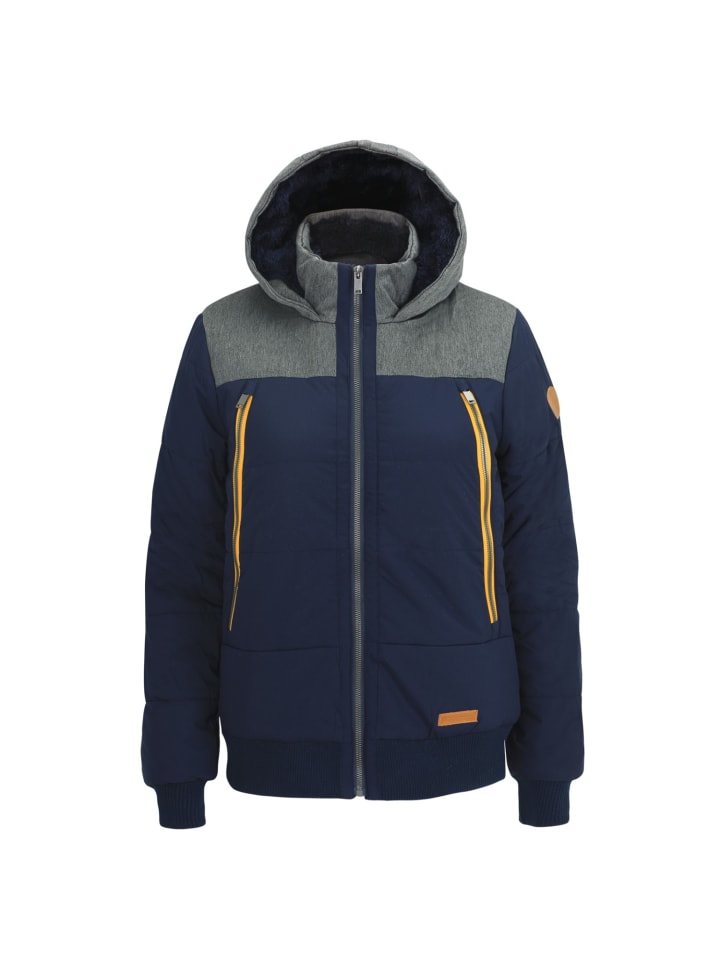 Зимняя куртка с искусственной овчиной и капюшоном синего цвета Outburst
Зимняя куртка с искусственной овчиной и капюшоном синего цвета Outburst