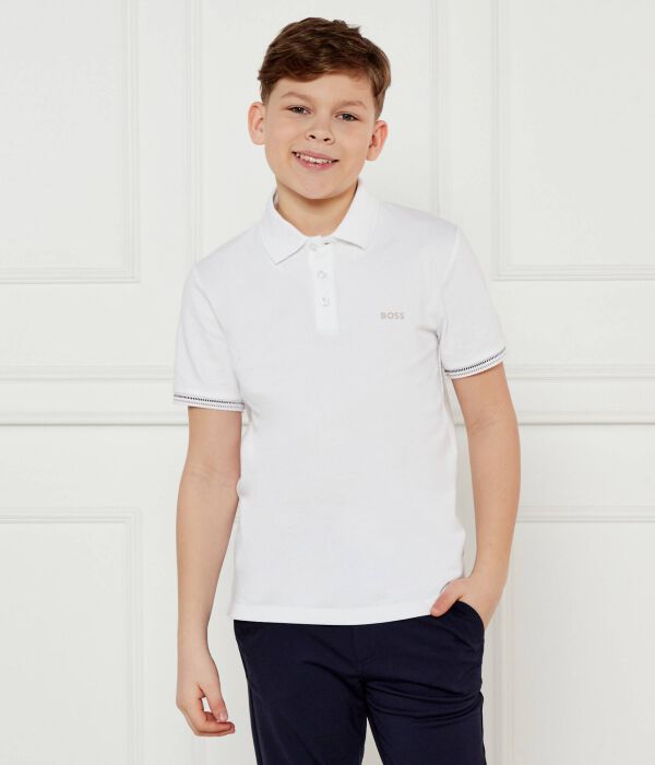 Рубашка поло Regular fit Boss Kidswear, белый
Рубашка поло Regular fit Boss Kidswear, белый