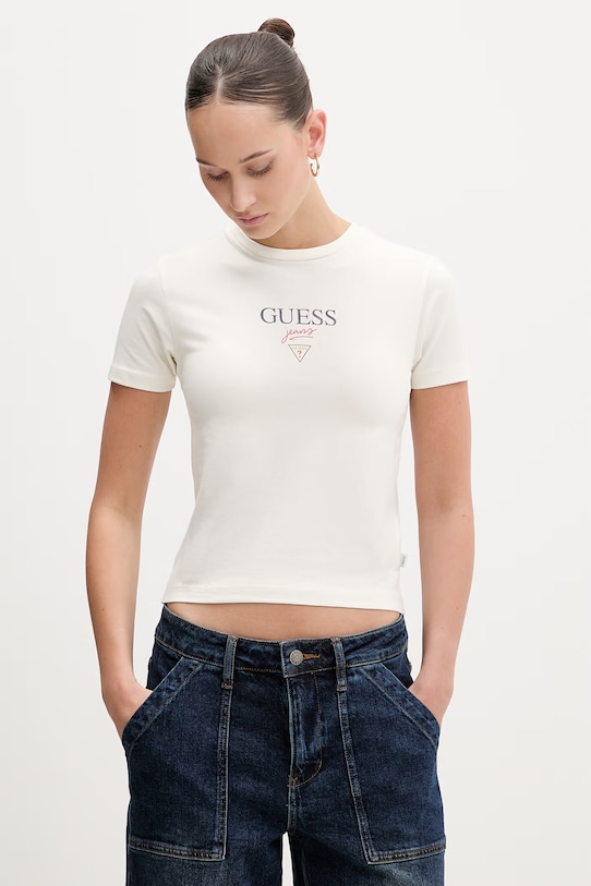 Футболка Guess Jeans, бежевый
Футболка Guess Jeans, бежевый