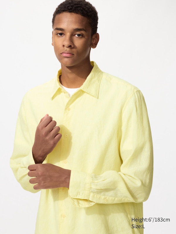 Рубашка из 100% премиального льна Uniqlo, 41 yellow
Рубашка из 100% премиального льна Uniqlo, 41 yellow