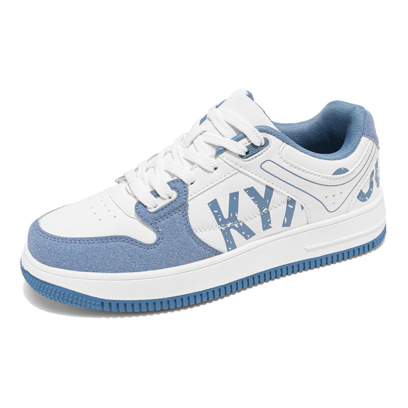 Кеды, обувь для скейтборда унисекс средней высоты Tonybear, белый/синий
Кеды, обувь для скейтборда унисекс средней высоты Tonybear, белый/синий