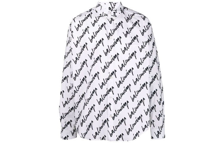 Рубашка мужская белая Balenciaga, белый
Рубашка мужская белая Balenciaga, белый