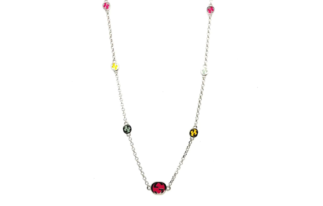 GUCCI Серебряное колье с переплетающимся узором G
GUCCI Серебряное колье с переплетающимся узором G