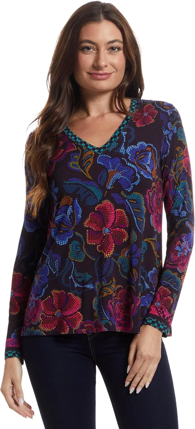 Длинный свинг-топ с V-образным вырезом Johnny Was Janie
Длинный свинг-топ с V-образным вырезом Johnny Was Janie