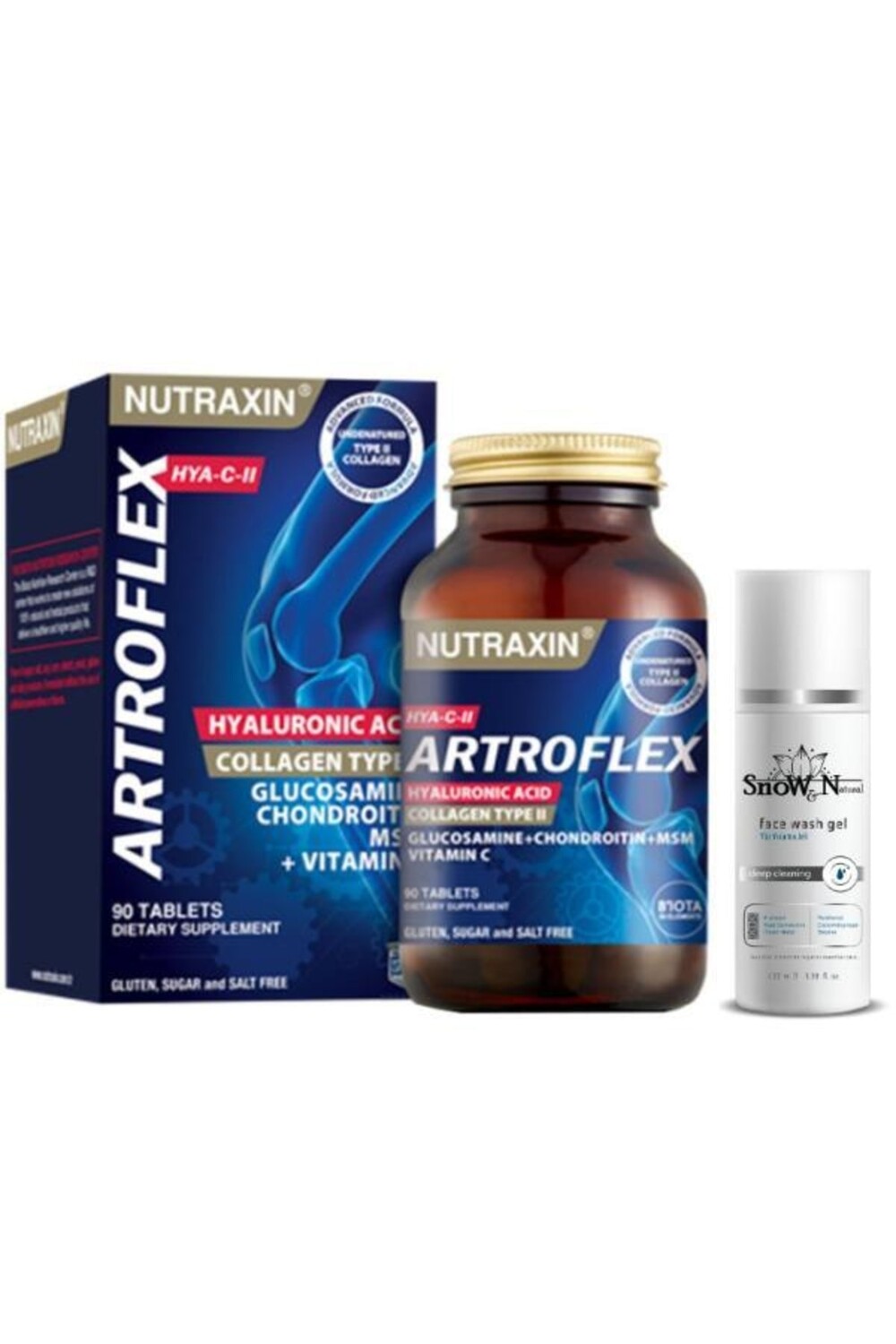 Nutraxin Artroflex Hya C II 90 таблеток + очищающий гель для лица 100 мл подарок
Nutraxin Artroflex Hya C II 90 таблеток + очищающий гель для лица 100 мл подарок