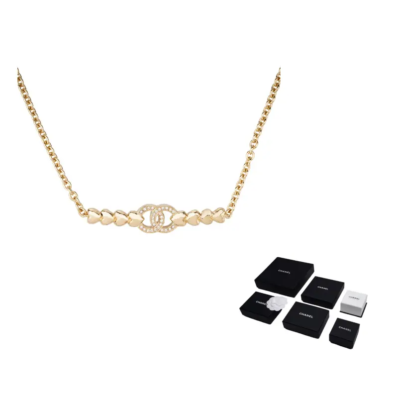 CHANEL 23S Crystal, золотое металлическое колье для женщин
CHANEL 23S Crystal, золотое металлическое колье для женщин