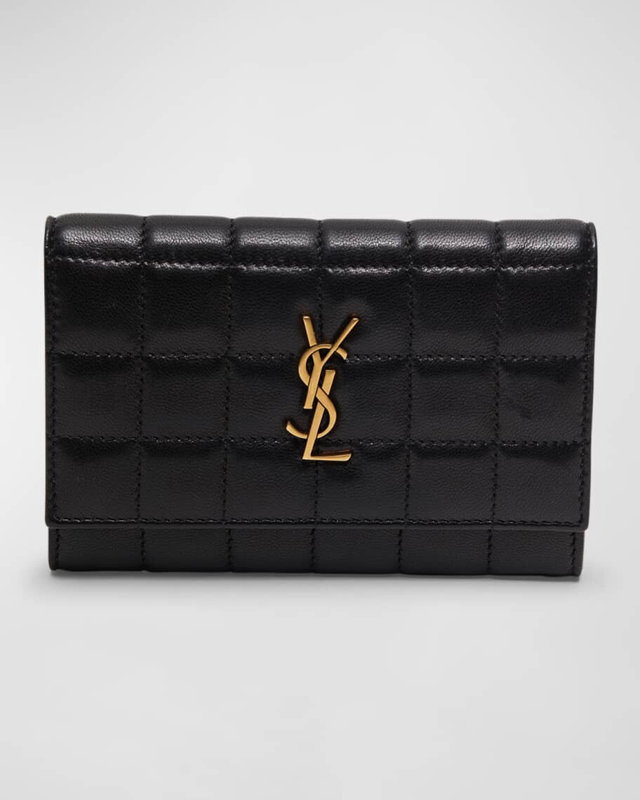 Маленький стеганый кожаный кошелек YSL Monogram Saint Laurent
Маленький стеганый кожаный кошелек YSL Monogram Saint Laurent
