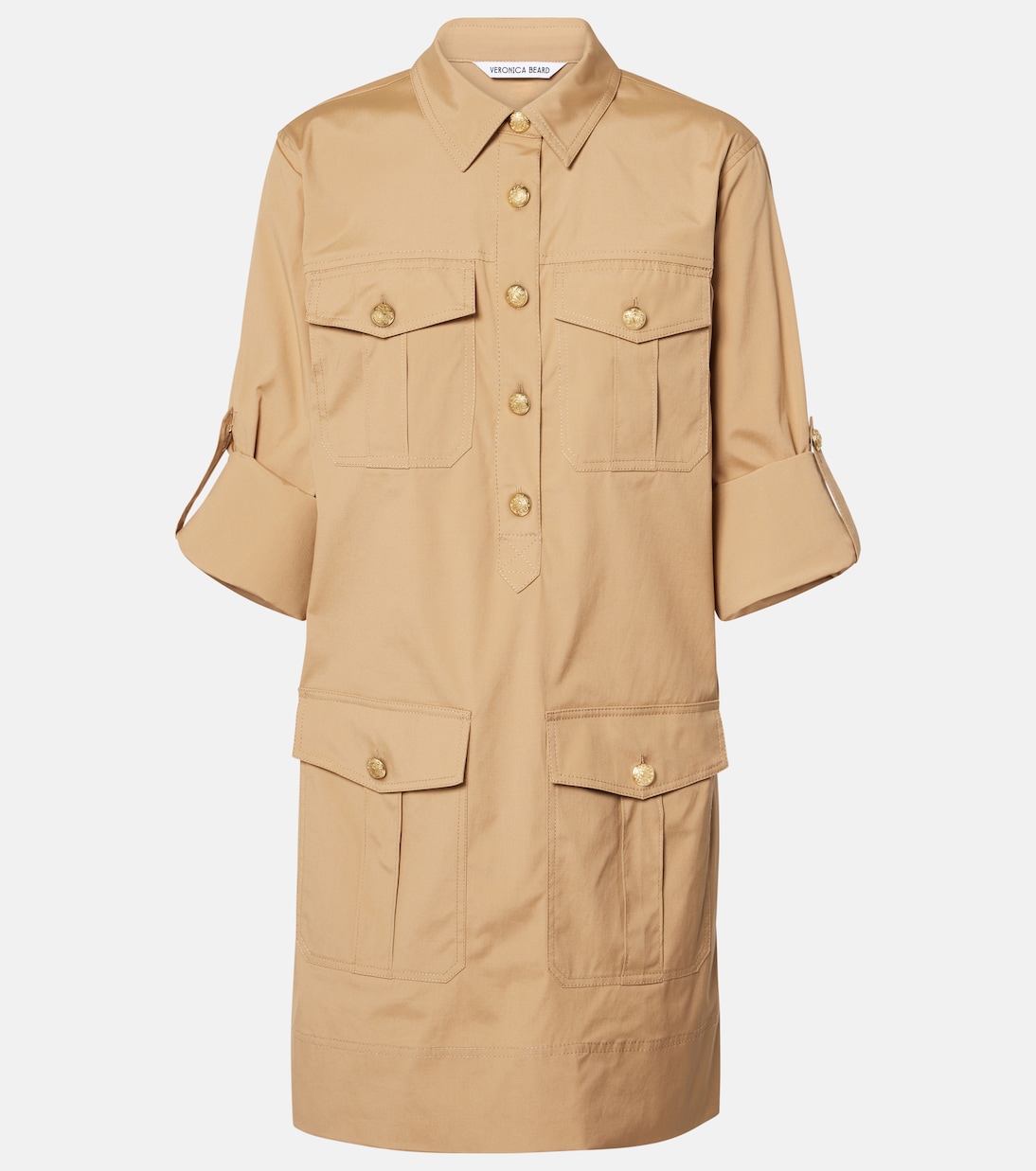 Мини-платье Saude из хлопковой смеси Veronica Beard, хаки
Мини-платье Saude из хлопковой смеси Veronica Beard, хаки