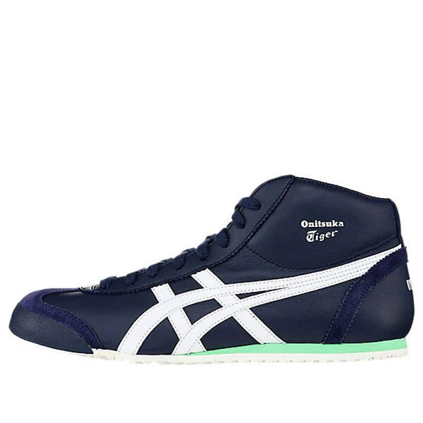 Кроссовки Onitsuka Tiger Mexico Mid Runner 'Dark Blue White Green', белый 
Кроссовки Onitsuka Tiger Mexico Mid Runner 'Dark Blue White Green', белый
