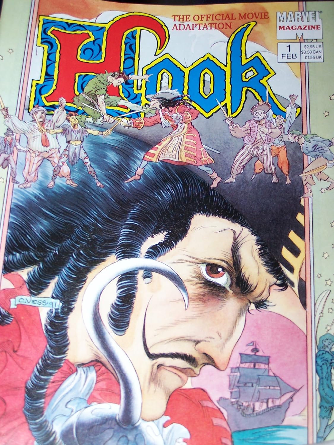 Hook, Official Movie Adaptation,complete, Marvel Magazine #1 (Originally published as Hook #1-4) (Marvel Magazine)
Hook, Official Movie Adaptation,complete, Marvel Magazine #1 (Originally published as Hook #1-4) (Marvel Magazine)