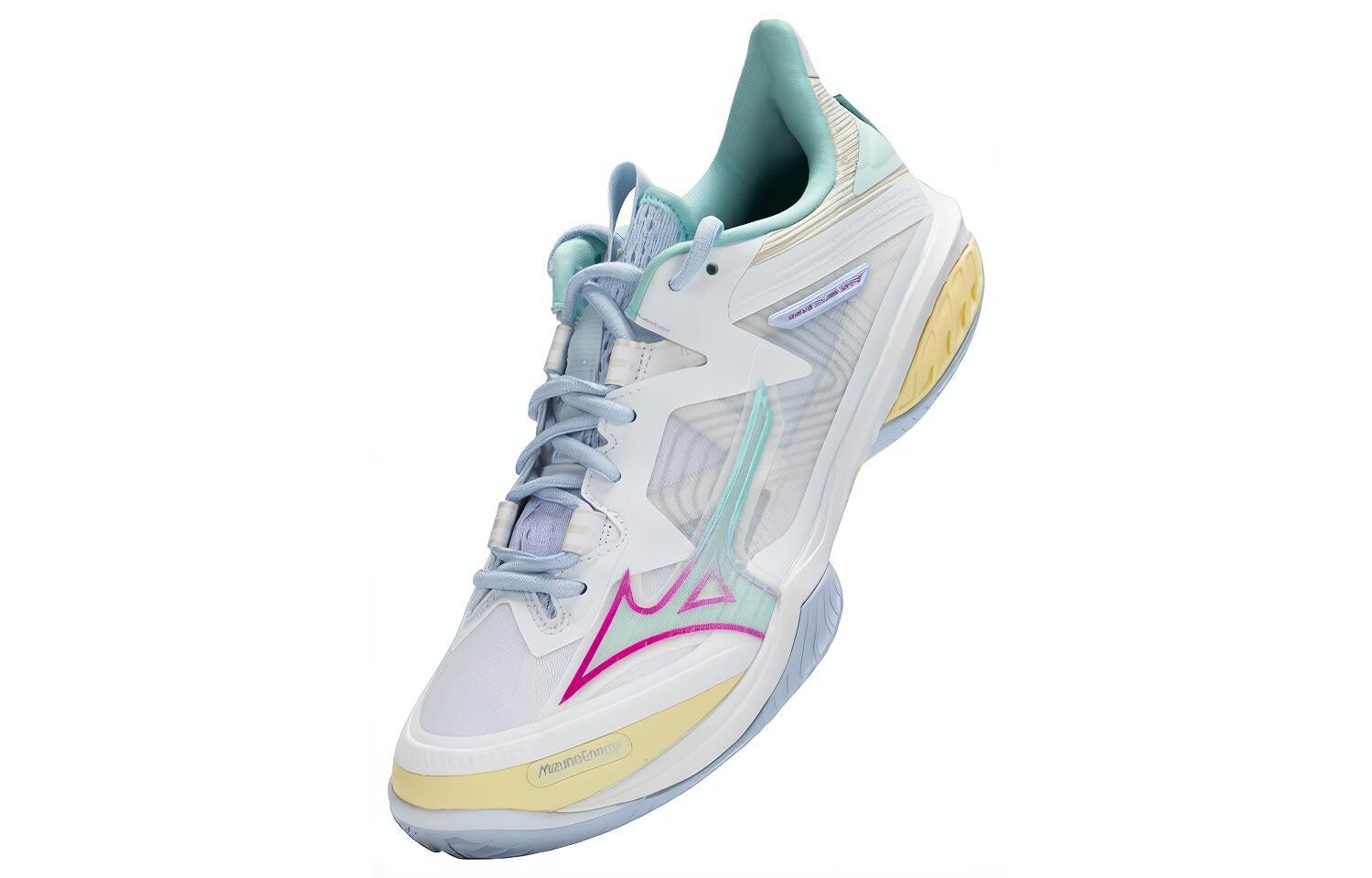 Бадминтонные кроссовки Wave Rider Neo 2 унисекс с низким верхом розового/синего цвета Mizuno, белый/розовый/голубой
Бадминтонные кроссовки Wave Rider Neo 2 унисекс с низким верхом розового/синего цвета Mizuno, белый/розовый/голубой