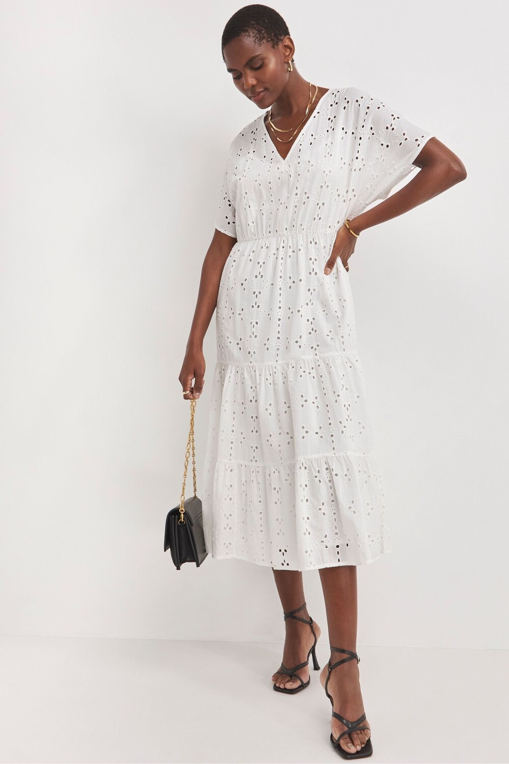 Свободное платье с вышивкой Broderie Jd Williams, белый
Свободное платье с вышивкой Broderie Jd Williams, белый