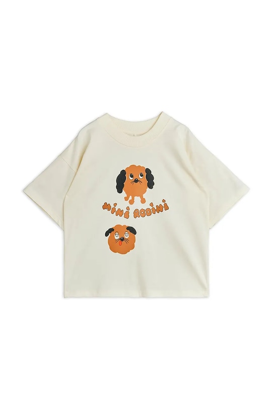 Детская хлопковая футболка с изображением собачки Mini Rodini, белый
Детская хлопковая футболка с изображением собачки Mini Rodini, белый