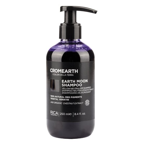 Шампунь, нейтрализующий желтые отблески, 250мл Rica Cromearth Earth Moon
Шампунь, нейтрализующий желтые отблески, 250мл Rica Cromearth Earth Moon