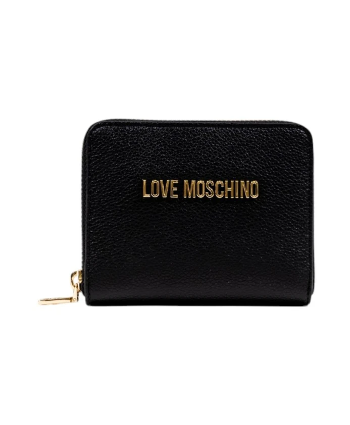 Полиуретановый кошелек на молнии Love Moschino, черный
Полиуретановый кошелек на молнии Love Moschino, черный