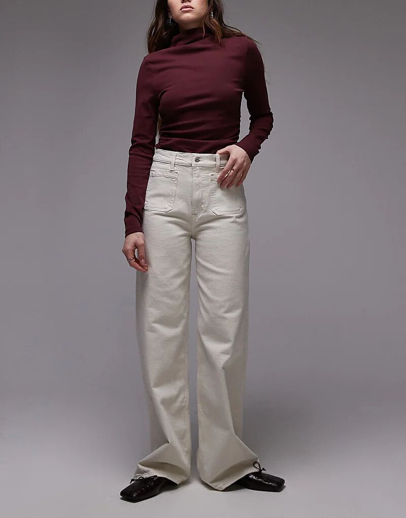 Джинсы ARKET Lupine с высокой посадкой и широкими штанинами в зимнем белом цвете
Джинсы ARKET Lupine с высокой посадкой и широкими штанинами в зимнем белом цвете