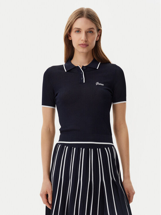 Рубашка поло облегающего кроя V5GP00Z3D60 Guess, синий 
Рубашка поло облегающего кроя V5GP00Z3D60 Guess, синий