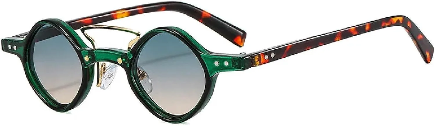 Солнцезащитные очки с двойной перемычкой, маленькие, женские, красно-фиолетовые, с защитой от УФ-излучения UV400, мужские, с заклепками DSVIGF, Green Green Tea
Солнцезащитные очки с двойной перемычкой, маленькие, женские, красно-фиолетовые, с защитой от УФ-излучения UV400, мужские, с заклепками DSVIGF, Green Green Tea