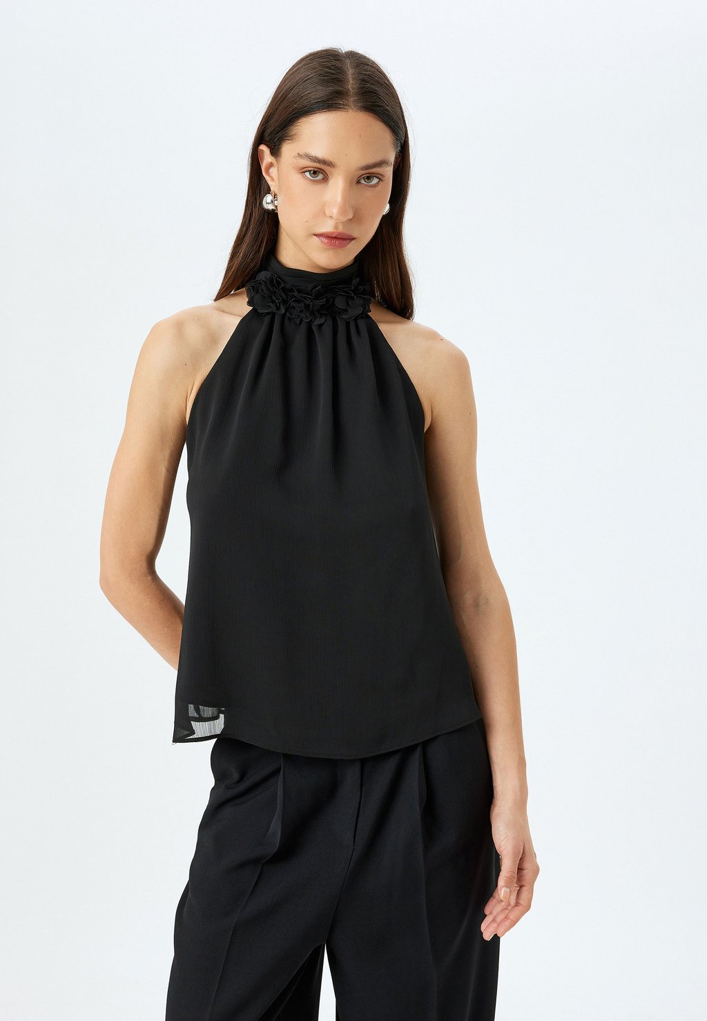 Топ HALTER NECK - Blouse Koton, черный
Топ HALTER NECK - Blouse Koton, черный