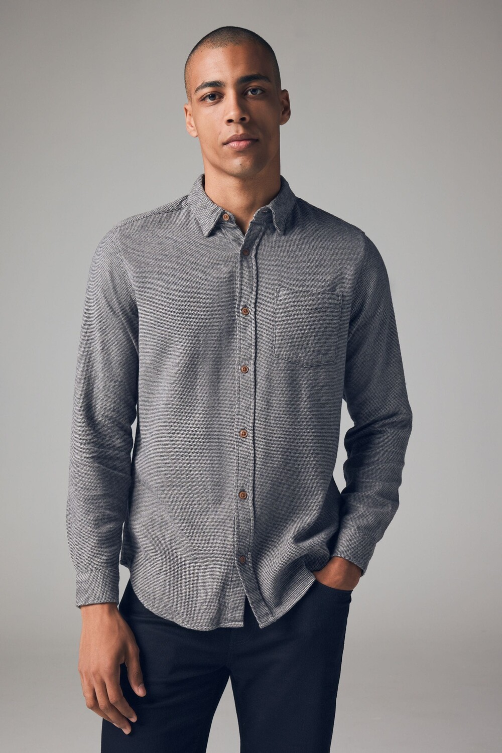 Рубашка с длинным рукавом из 100% хлопка с начесом Next, серый
Рубашка с длинным рукавом из 100% хлопка с начесом Next, серый