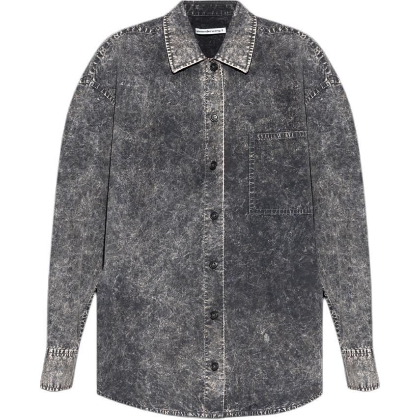 Футболка с эффектом кислотной стирки Alexander Wang, серый
Футболка с эффектом кислотной стирки Alexander Wang, серый