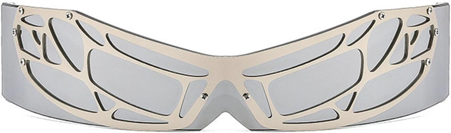 Модные солнцезащитные очки Cyclops Cyber Visor Y2K без оправы для женщин и мужчин, большие солнцезащитные очки-щитки с обтекаемой формой и безрамочным дизайном helena, C2
Модные солнцезащитные очки Cyclops Cyber Visor Y2K без оправы для женщин и мужчин, большие солнцезащитные очки-щитки с обтекаемой формой и безрамочным дизайном helena, C2