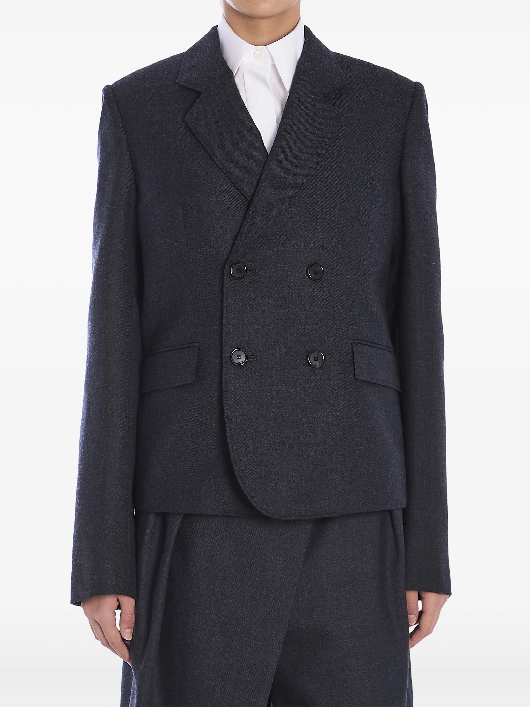 Шерстяной пиджак Loewe, серый
Шерстяной пиджак Loewe, серый