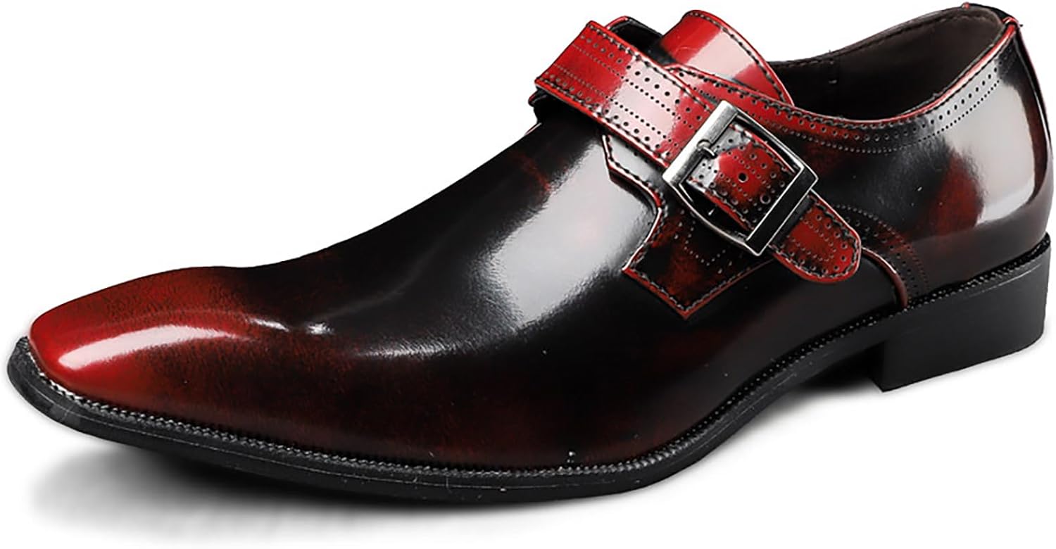 Мужские кожаные лоферы SIYAKE с монк-ремнем и пряжкой, на застежке, повседневные деловые удобные оксфорды для вечеринок, свадеб и работы, красный
Мужские кожаные лоферы SIYAKE с монк-ремнем и пряжкой, на застежке, повседневные деловые удобные оксфорды для вечеринок, свадеб и работы, красный