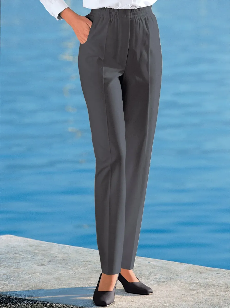 Брюки без застежки Classic Basics, серый
Брюки без застежки Classic Basics, серый