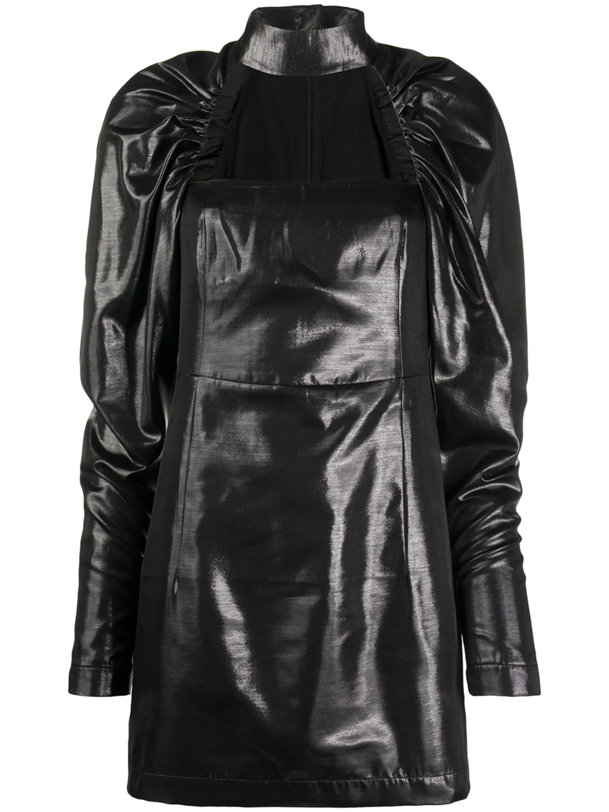 Платье со сборками на рукавах Rotate Birger Christensen, черный
Платье со сборками на рукавах Rotate Birger Christensen, черный