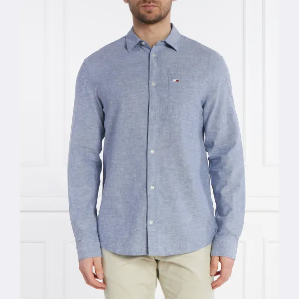 Рубашка стандартного кроя с добавлением белья Tommy Hilfiger, синий 
Рубашка стандартного кроя с добавлением белья Tommy Hilfiger, синий