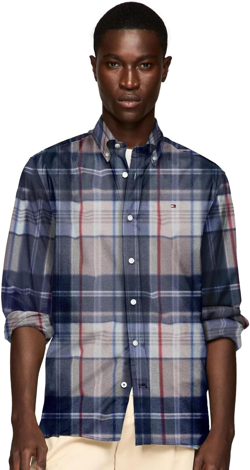 Мужская фирменная рубашка TOMMY HILFIGER с длинным рукавом и застежкой на пуговицы, классического кроя, коллекция 2025 года, Plaid Navy Multi B743.410
Мужская фирменная рубашка TOMMY HILFIGER с длинным рукавом и застежкой на пуговицы, классического кроя, коллекция 2025 года, Plaid Navy Multi B743.410