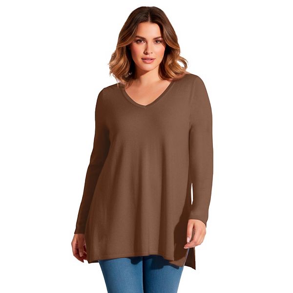 Женский кардиган с запахом plus size Avenue, Deep Mocha
Женский кардиган с запахом plus size Avenue, Deep Mocha