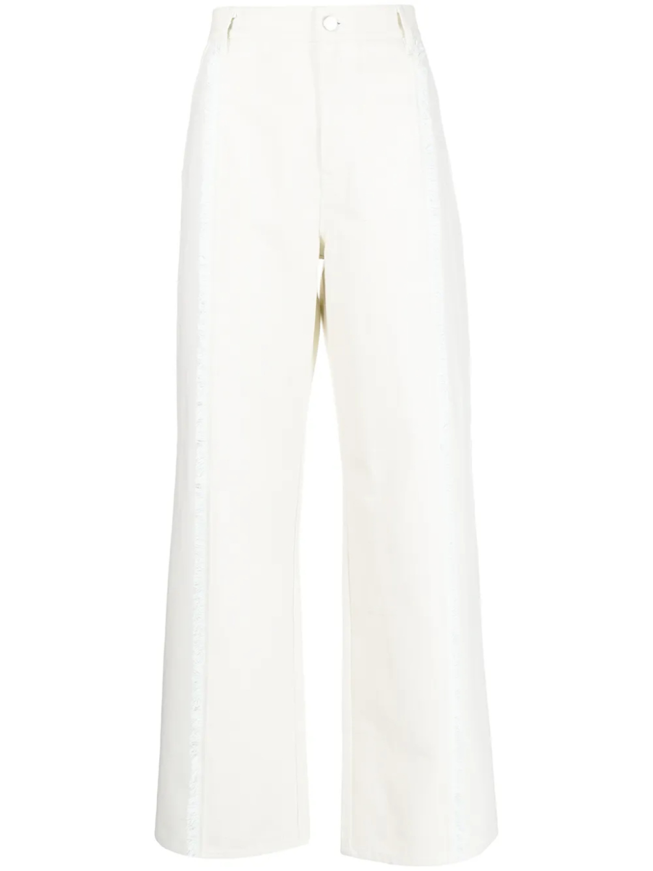 Dion Lee широкие джинсы с бахромой, коричневый 
Dion Lee широкие джинсы с бахромой, коричневый