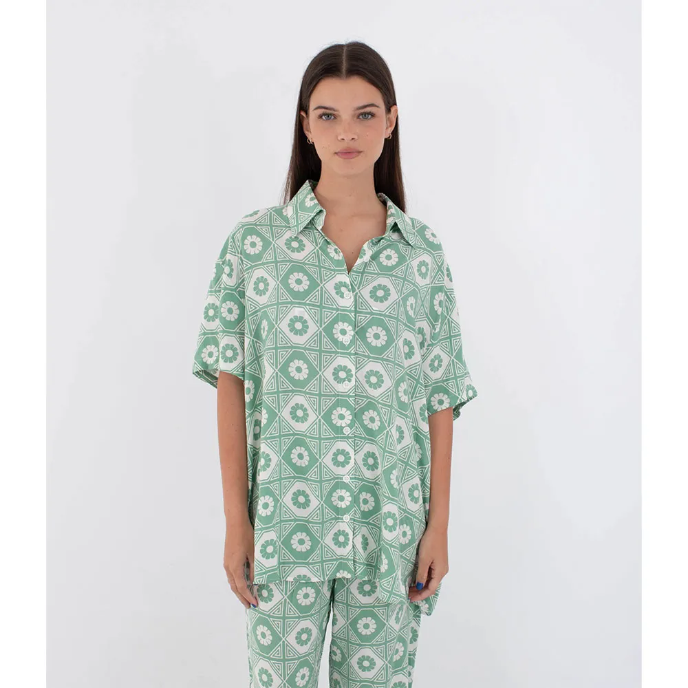 Рубашка с коротким рукавом Hurley Mikonos, зеленый
Рубашка с коротким рукавом Hurley Mikonos, зеленый