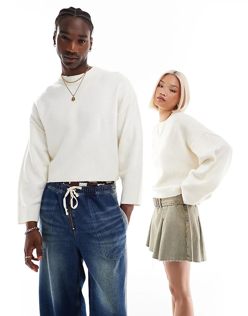 Джемпер унисекс цвета COLLUSION цвета экрю 
Джемпер унисекс цвета COLLUSION цвета экрю