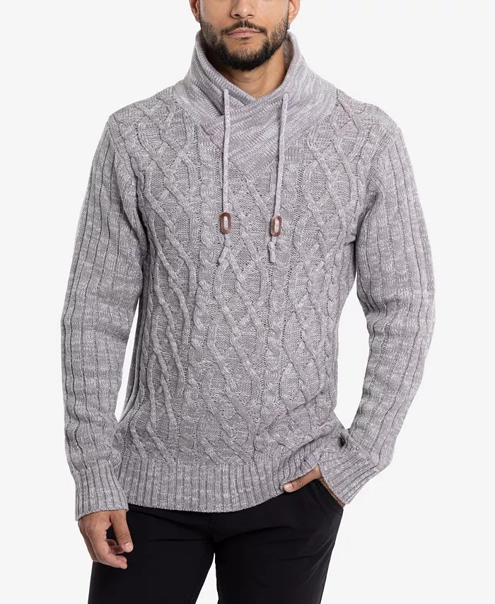 Мужской вязаный свитер с шалью X-Ray, серый
Мужской вязаный свитер с шалью X-Ray, серый