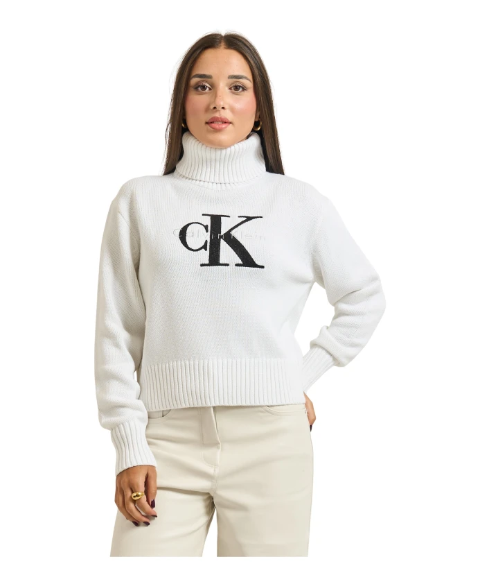 Свитер-Водолазка из синели Calvin Klein, белый
Свитер-Водолазка из синели Calvin Klein, белый