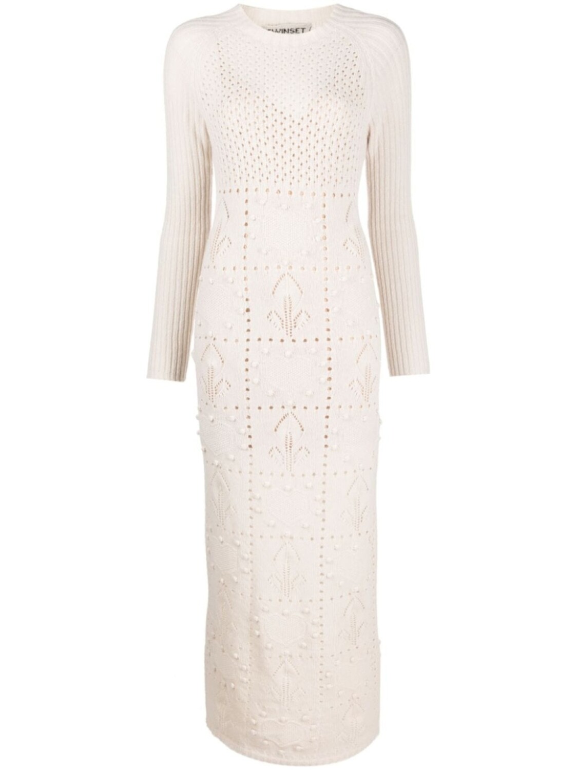 TWINSET трикотажное платье макси из коллаборации с Marco Rambaldi, нейтральный цвет
TWINSET трикотажное платье макси из коллаборации с Marco Rambaldi, нейтральный цвет