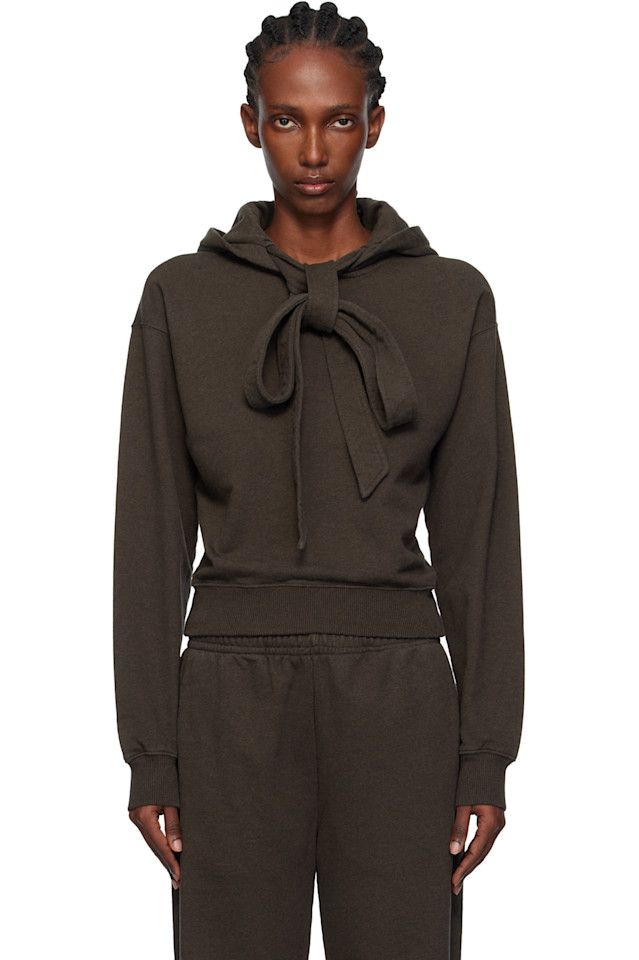 Jw Anderson Коричневая толстовка с завязанным бантом
Jw Anderson Коричневая толстовка с завязанным бантом