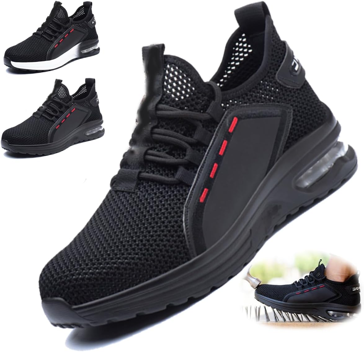 Прочные кроссовки с стальным носком для мужчин и женщин, легкие, устойчивые к проколам, для строительства, дышащие Generic, черный
Прочные кроссовки с стальным носком для мужчин и женщин, легкие, устойчивые к проколам, для строительства, дышащие Generic, черный