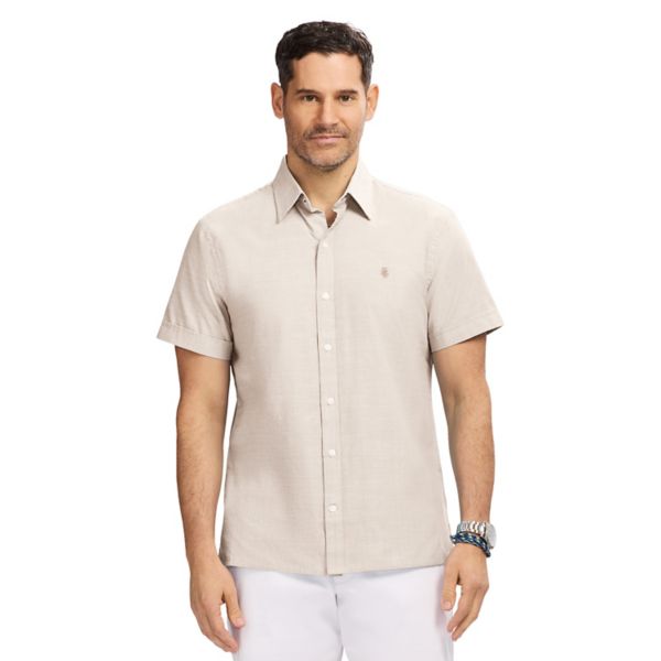 Мужская рубашка мадрас с коротким рукавом и застежкой на пуговицы Izod, цвет crockery
Мужская рубашка мадрас с коротким рукавом и застежкой на пуговицы Izod, цвет crockery