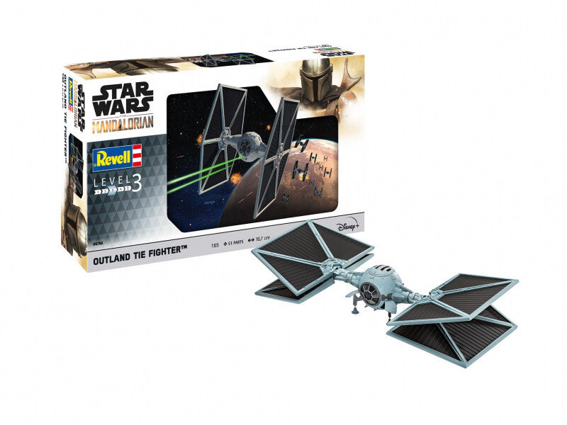 Revell, Star Wars The Mandalorian Outland TIE, Пластиковая модель
Revell, Star Wars The Mandalorian Outland TIE, Пластиковая модель