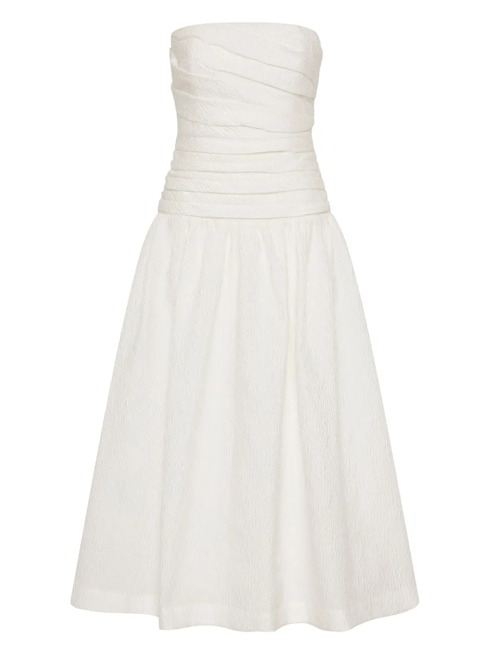 Платье без бретелей со сборками Rachel Gilbert, белый
Платье без бретелей со сборками Rachel Gilbert, белый