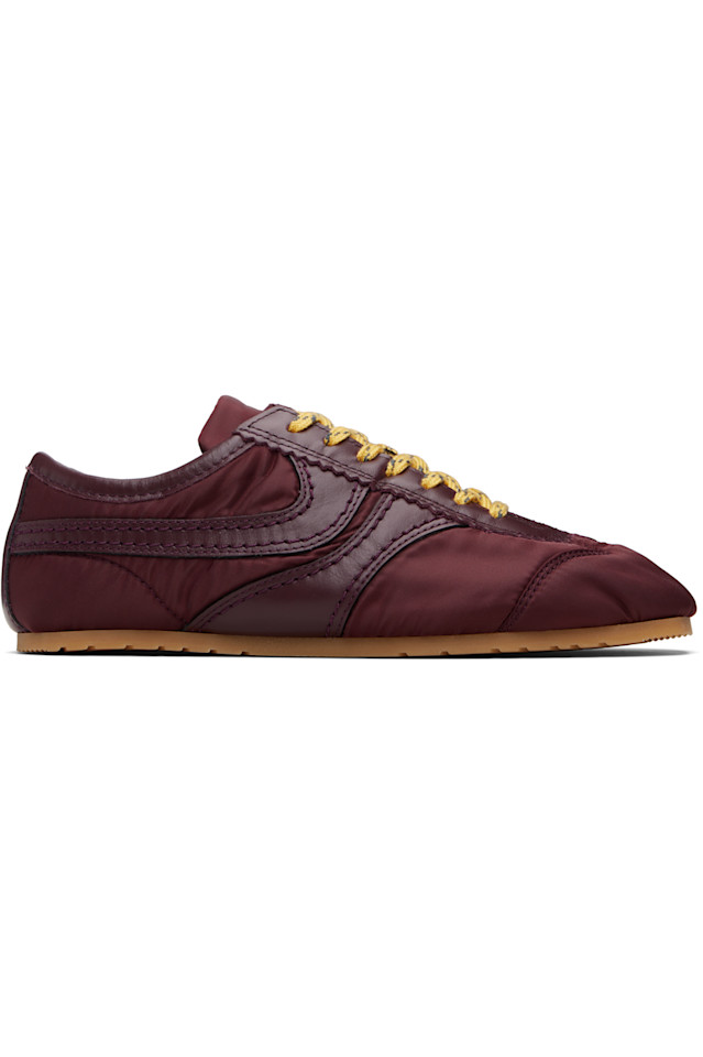 Dries Van Noten Бордовые нейлоновые кроссовки
Dries Van Noten Бордовые нейлоновые кроссовки