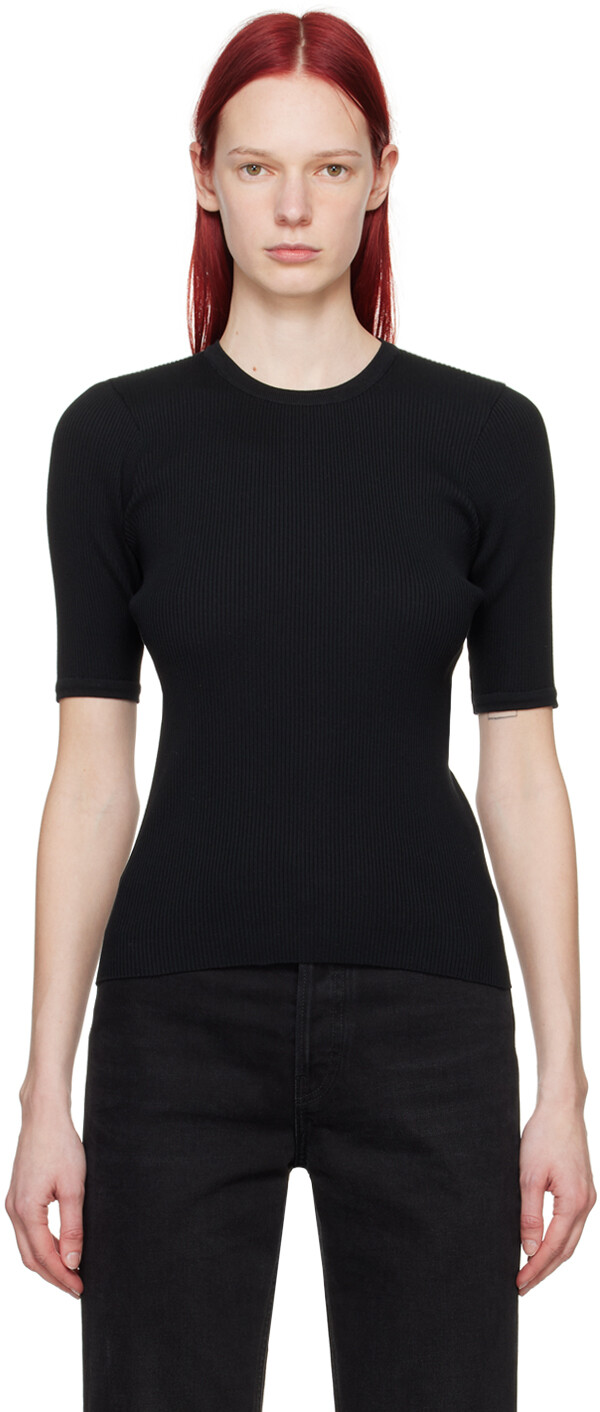 Футболка в рубчик AURALEE, черный
Футболка в рубчик AURALEE, черный